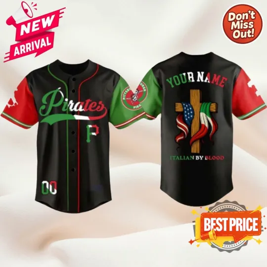 Discover Personalized Piratess Italian American Heritage Month Jersey