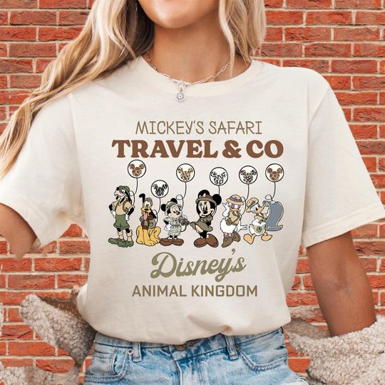Discover Mickey's Safari Travel Co T-Shirt for Boy & Girl
