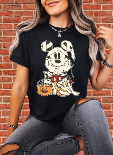 Discover Mickey Mummy Halloween T-Shirt for Boy & Girl