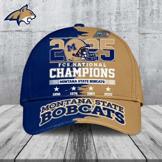 Discover Bobcats Football 2025 National Champions Classic Cap