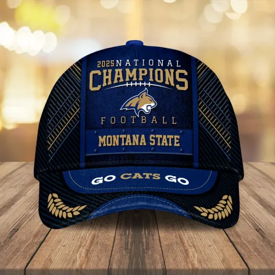 Discover Bobcats Football 2025 National Champions Classic Cap