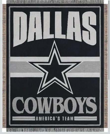 football Dallas Cowboys Woven Tapestry  Blanket - 46" x 60"