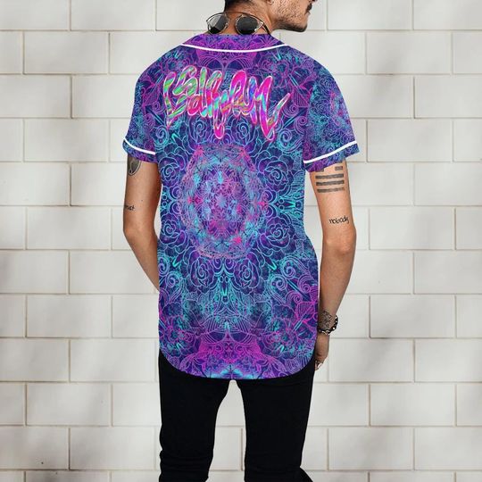 Discover LSDream Festival Button-Up Jersey: Rave Music Tee