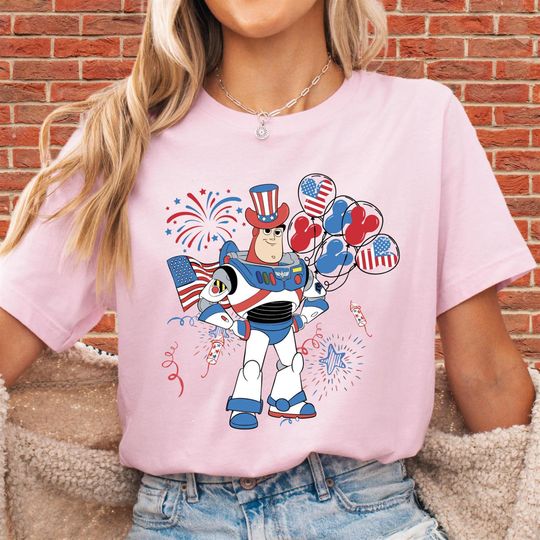 Discover Disney Toy Story 4th Of July Unisex T-Shirt Hoodie Sweatshirt Romper | Premium DTF Print | Vintage & Aesthetic Styles | N137