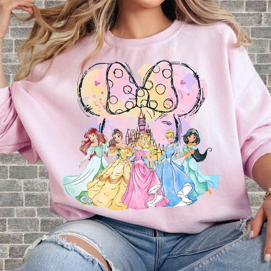 Discover Disney Princess Unisex T-Shirt Hoodie Sweatshirt Romper | Premium DTF Print | Vintage & Aesthetic Styles | N107