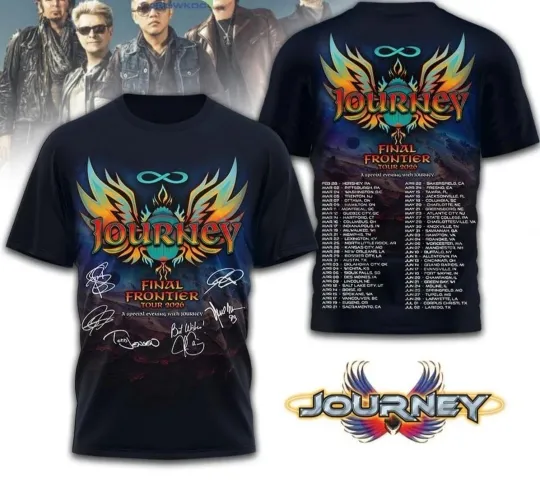 Discover New Journey Band Shirt Final Frontier Tour 2026 S to 5XL 3D Shirt SG575