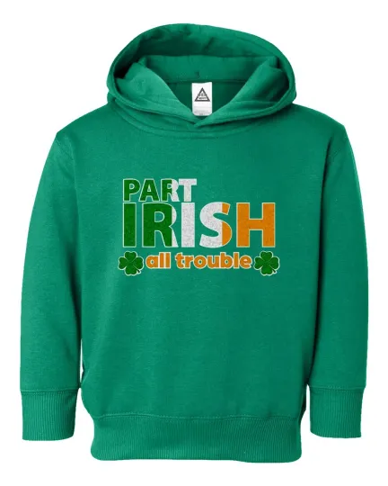 Discover Part Irish All Trouble Toddler Hoodie