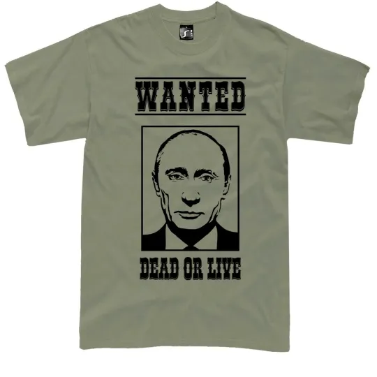 Putin KGB Ukraine Russia T-Shirt, Men's Casual Tee