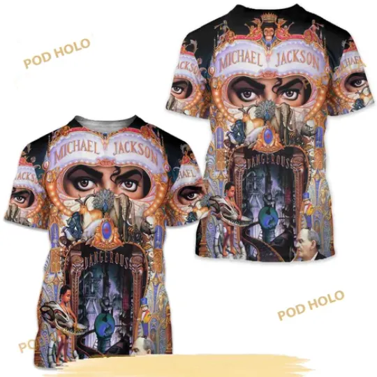 Michael Jackson Tour 3D T-Shirt