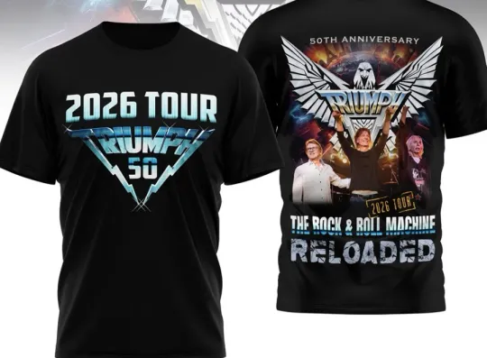 Discover Triumph 50Th Anniversary 2026 Tour Shirt Rock And Roll 2 side Shirt