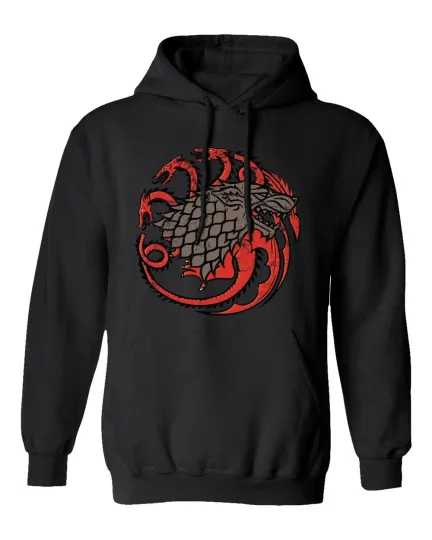 Discover House Stark Targaryen Sigil Mash-Up Hoodie Men’s