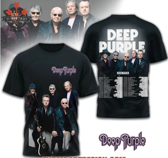 Deep Purple 2026 Tour 3D T Shirt