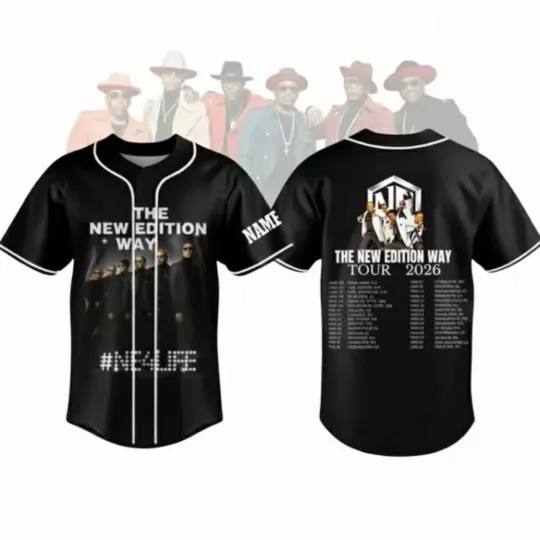 NE Concert Personalized New Edition Jersey, The New Edition Way Tour 2026 Jersey