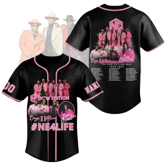 Personalized New Edition NE4LIFE Tour Jersey, New Edition Way Tour 2026 Jersey