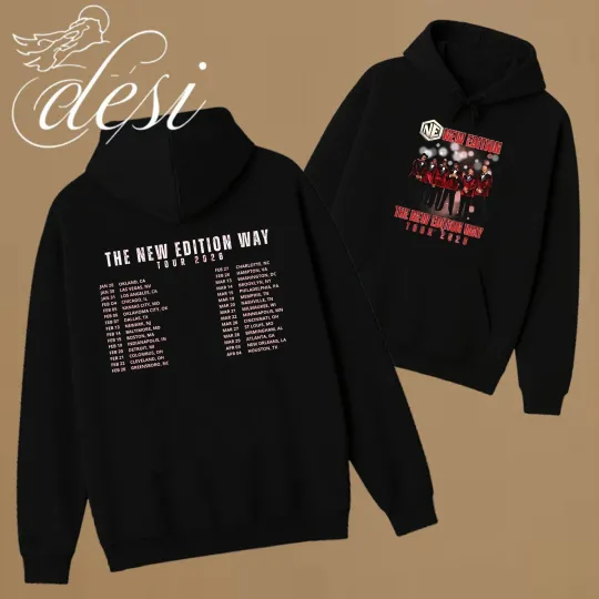 New Edition Way Tour 2026 NE R&B Group Concert Hoodie