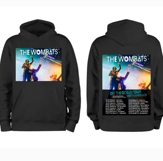 Discover The Wombats North American Tour 2026 Hoodie