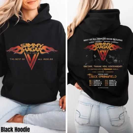 Discover Sammy Hagar Tour 2026 Best of All Worlds Hoodie