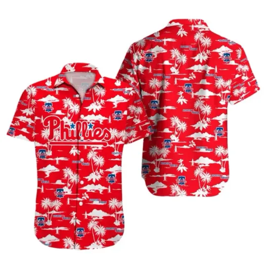 Discover Philadelphia Coastal Breeze Hawaiian Shirt