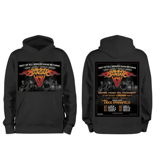 Discover SAMMY HAGAR Best Of All Worlds Tour 2026 June Hoodie