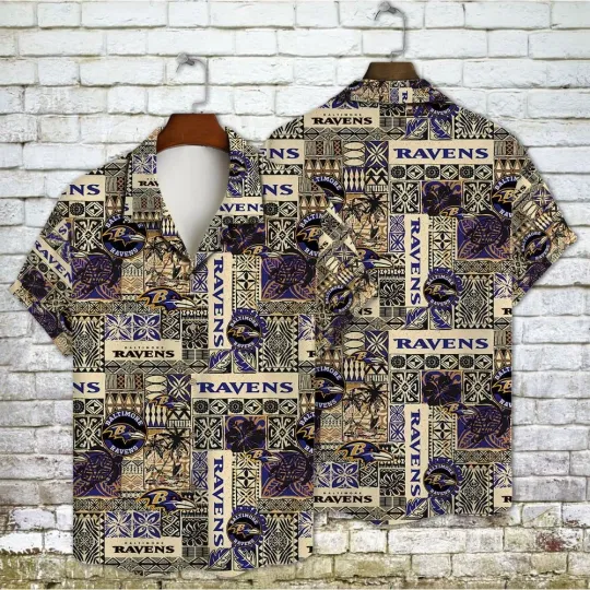 Discover Baltimore Themed Classic Hawaiian Shirt