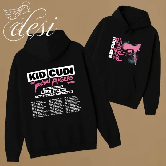 Discover Kid Cudi The Rebel Ragers Tour Dates 2026 Hoodie