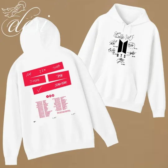 BTS 2026 World Tour Unisex Double Sided Hoodie