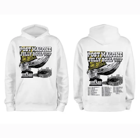 Post Malone With Jelly Roll The Big Ass Stadium Tour 2026  Hoodie