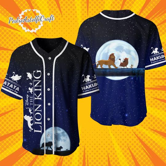 Discover Lion King Baseball Jersey, Hakuna Matata Disney Shirt, Simba Timon Pumbaa Jersey, Disney Movie Jersey, Lion King Gift