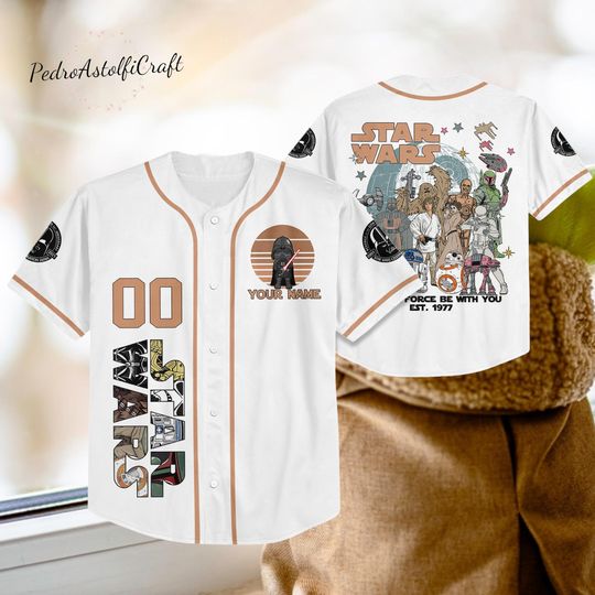 Discover Custom Star Wars Baseball Jersey | Choose Style Outfit | Disneyland Fan Birthday Gift