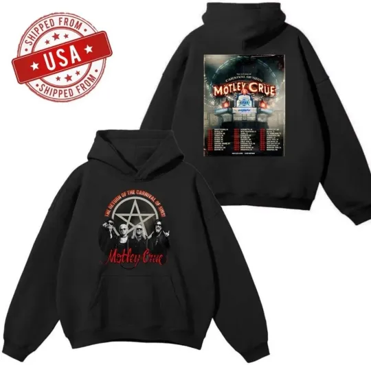 Discover Mötley Crüe Announced 2026 North American Tour Hoodie
