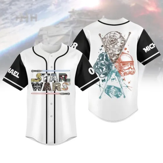 Discover Custom Disney Star Wars Baseball Jersey, Star Wars Shirt, Darth Vader Base Shirt