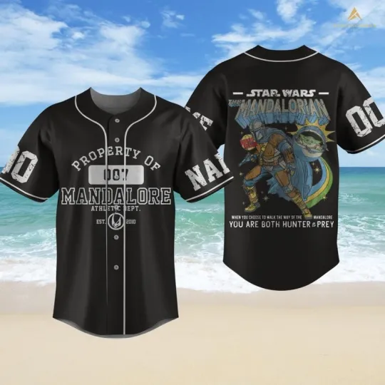 Discover Personalized Mandalore Jersey, Star Wars Jersey Shirt, Darth Vader Base Jersey