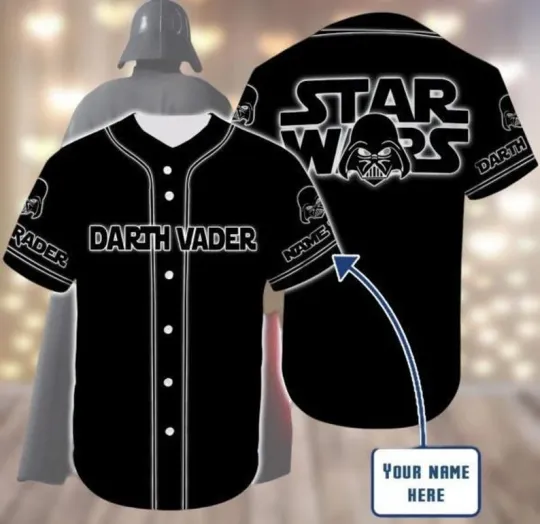 Discover Custom Darth Vader Base Jersey, Star Wars Jersey Shirt, Disney Matching Jersey