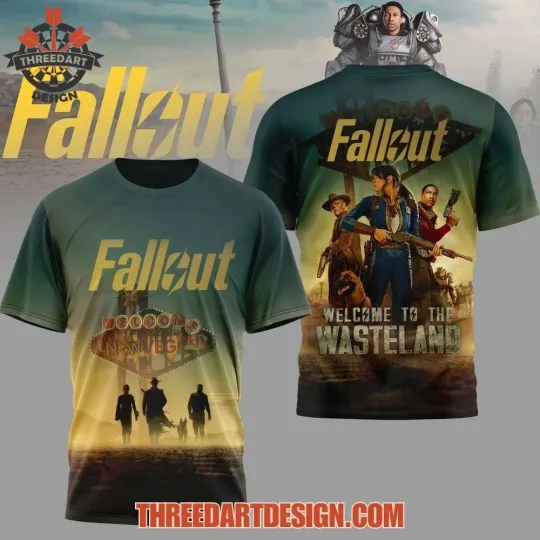 Discover Falllout Welcome To The Wasteland 3D T-Shirt