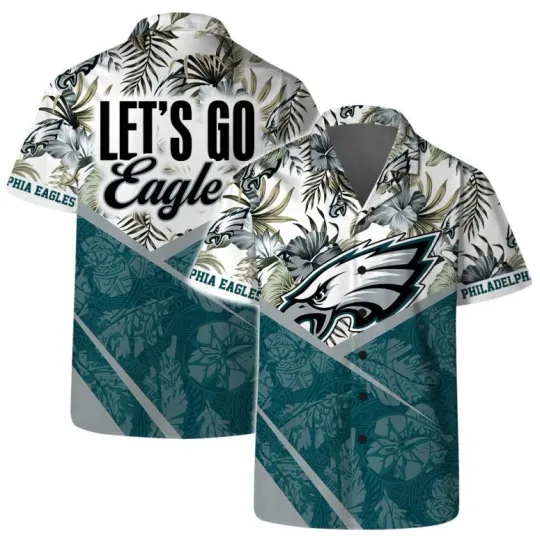 Discover Philadelphia team Eagle hawaii shirt, Team Logo Pattern Hawaiian , let go eagle