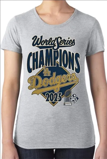 Discover Los Angeles Dodgers 2025 World Series Champions Women's T-Shirt