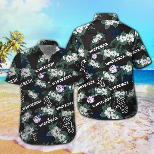 Discover Chicago Short Sleeve Button Up Tropical Hawaiian Shirt VER03