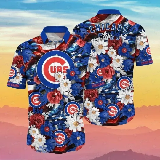 Discover Chicago Floral Paradise Summer Aloha Unisex Hawaiian Shirt V1