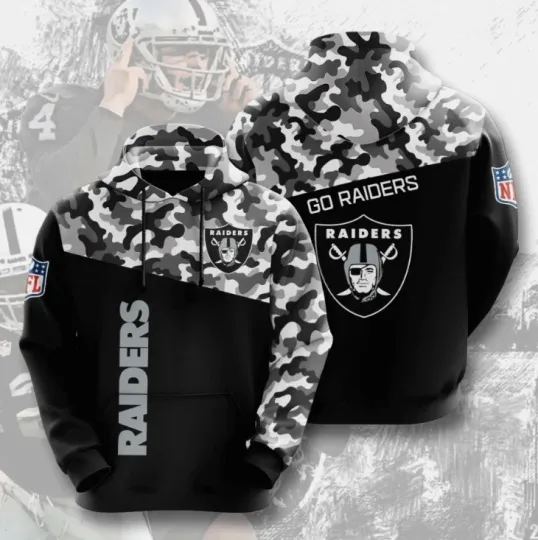 Discover Personalized Football Team Raiders Hoodie 3D
