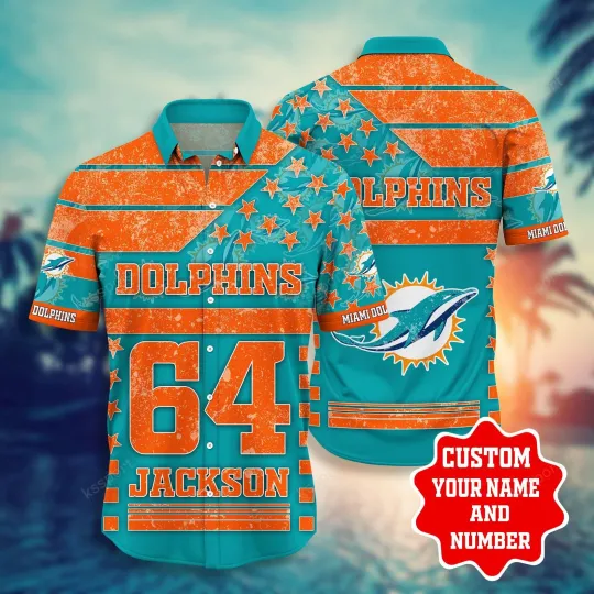 Discover Miami team Dolphin hawaiian shirt, Fan Edition, team logo