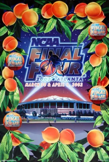 Discover Final Four 2002 Atlanta NCAA Men's Basketball Championships Poster