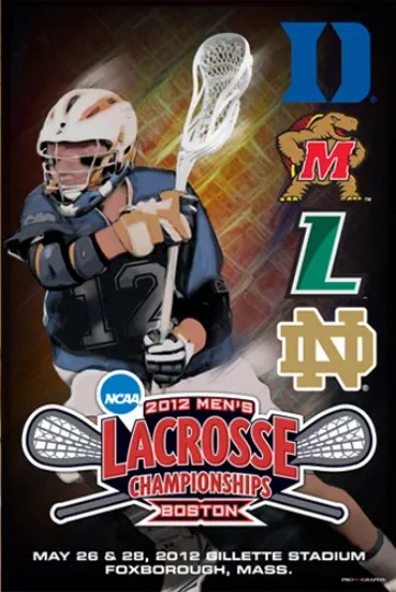Discover NCAA Lacrosse Championships 2012 Poster Loyola Maryland Duke