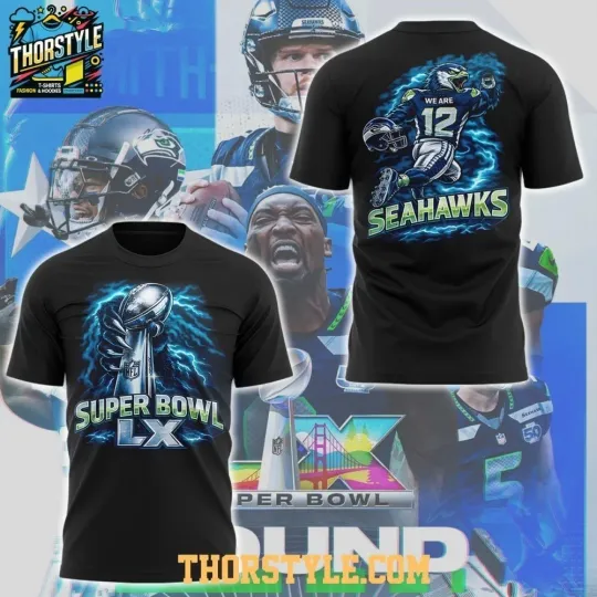 Seahawks SBowl LX Champions football 2025-2026 Shirt