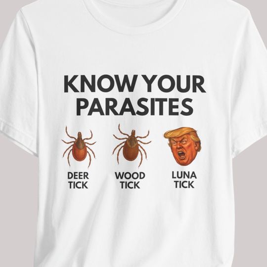 Discover Anti-Trump Tick Parasites T-Shirt: Political Humor Tee