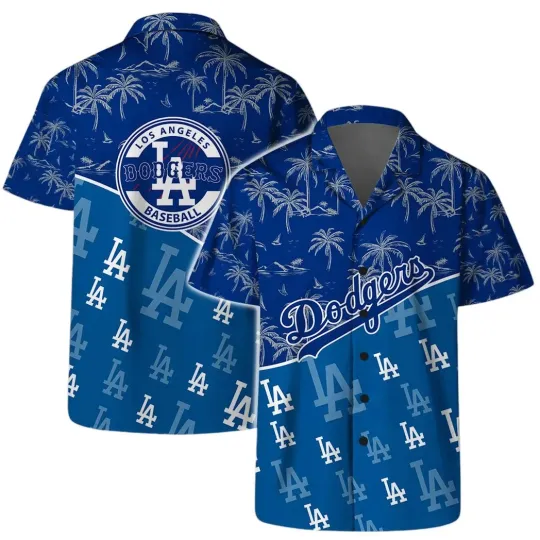 Discover Los Angeles Palm Paradise Summer Aloha Hawaiian Shirt