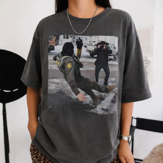 Discover Ice Slipping On Ice In Minneapolis Shirt, Ice Shirt, Anty Fascissm Tee, Abolish ICE, Sarcastic Shirt, Supports Ice, Political Meme Shirt