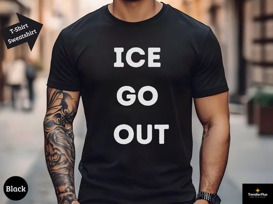 Discover ICE Go Out Unisex Shirt, Anti ICE T Shirt, Immigrant Rights Tee, ICE Out Political Activist Shirt, Social Justice Shirt,Human Rights Apparel