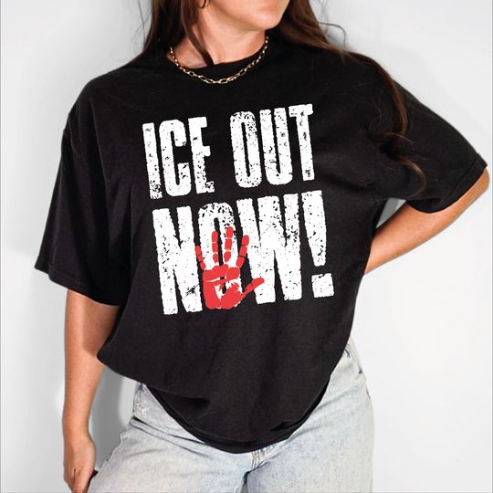 Discover Ice Protest Sweatshirt: Ice Out Now Shirt, Anti ICE Hoodie, Pro Immigrant Tees