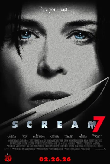 Discover 2026 Scream 7 Movie Poster Neve Campbell Courtney Cox Matthew