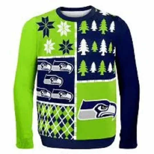 Seattle Seahawks Ugly Sweater Small with Tags